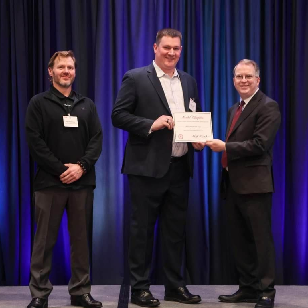 The NDIA Northern Tier Chapter receiving the prestigious Model Chapter Award for FY24!